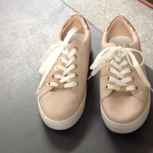 Liz Claiborne blush pink and rose gold sneakers, 8